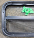 Used Black Radius Opening Window : 23 1/2" W x 14 1/4" H x 1 7/8" - Young Farts RV Parts