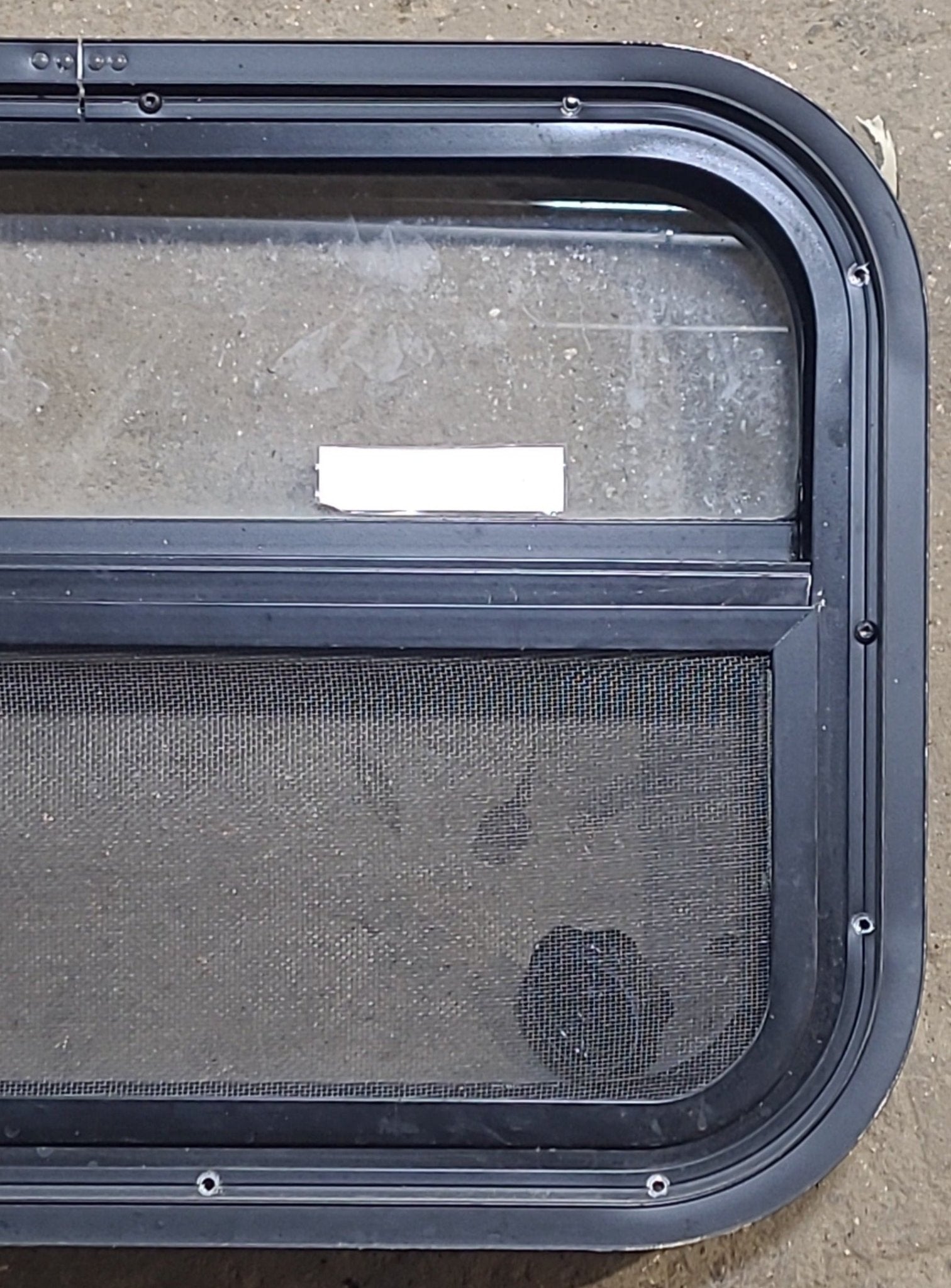 Used Black Radius Opening Window : 23 1/2