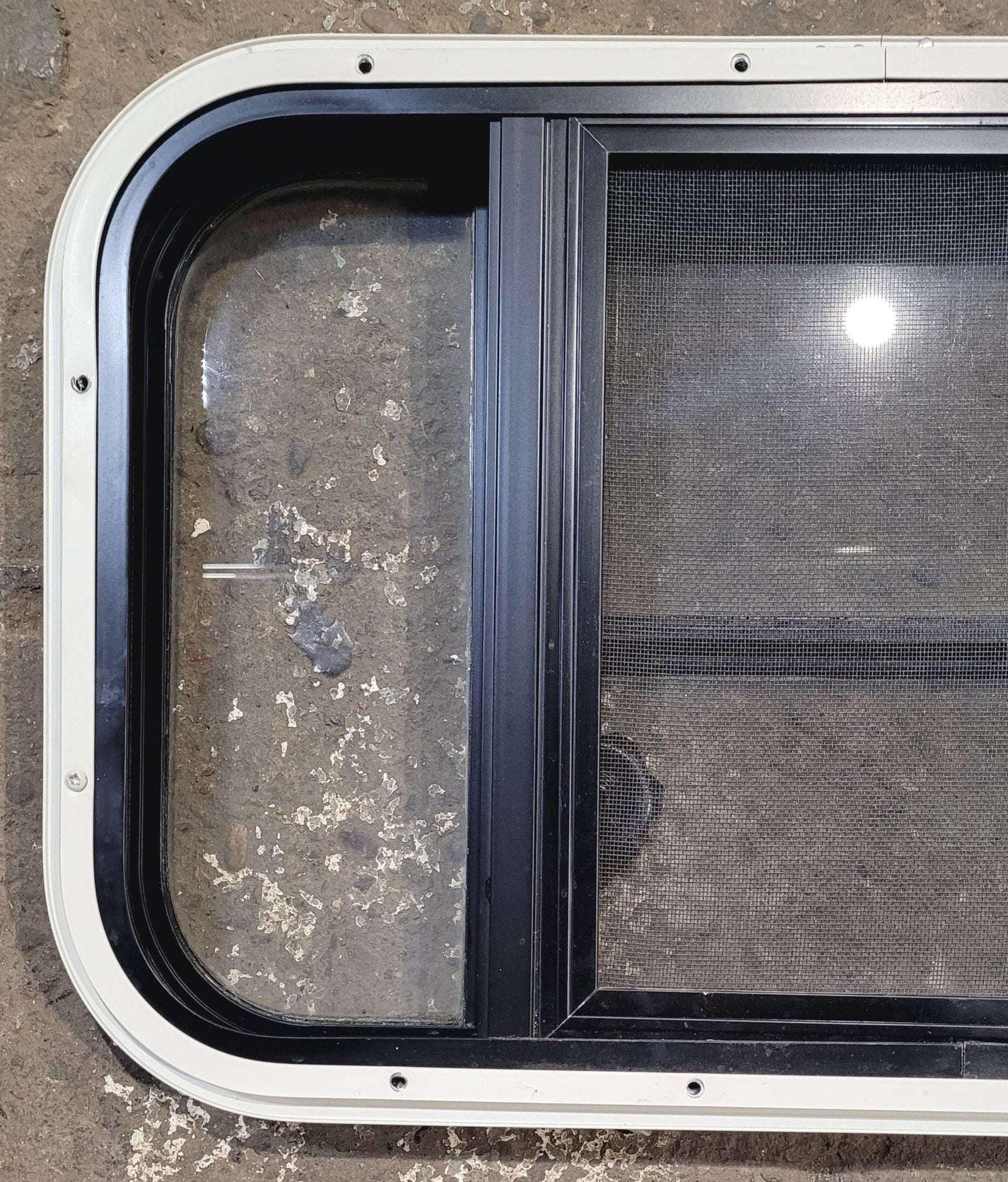 Used Black Radius Opening Window : 23 1/2