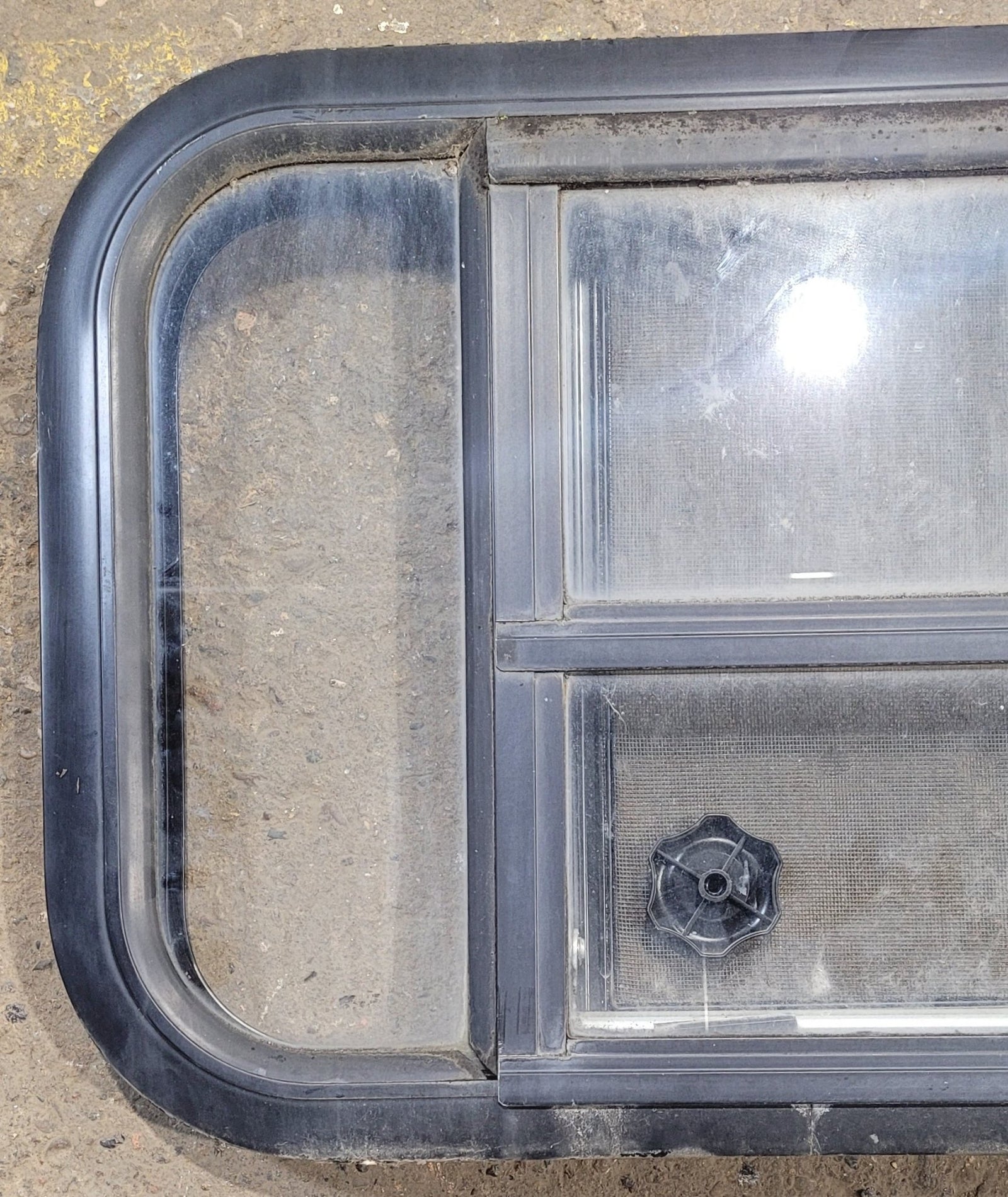Used Black Radius Opening Window : 23 1/2