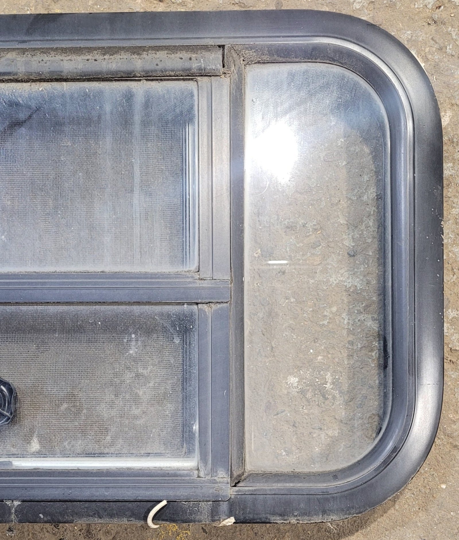 Used Black Radius Opening Window : 23 1/2