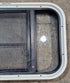 Used Black Radius Opening Window : 23 1/2" W x 14 3/4" H x 2" - Young Farts RV Parts