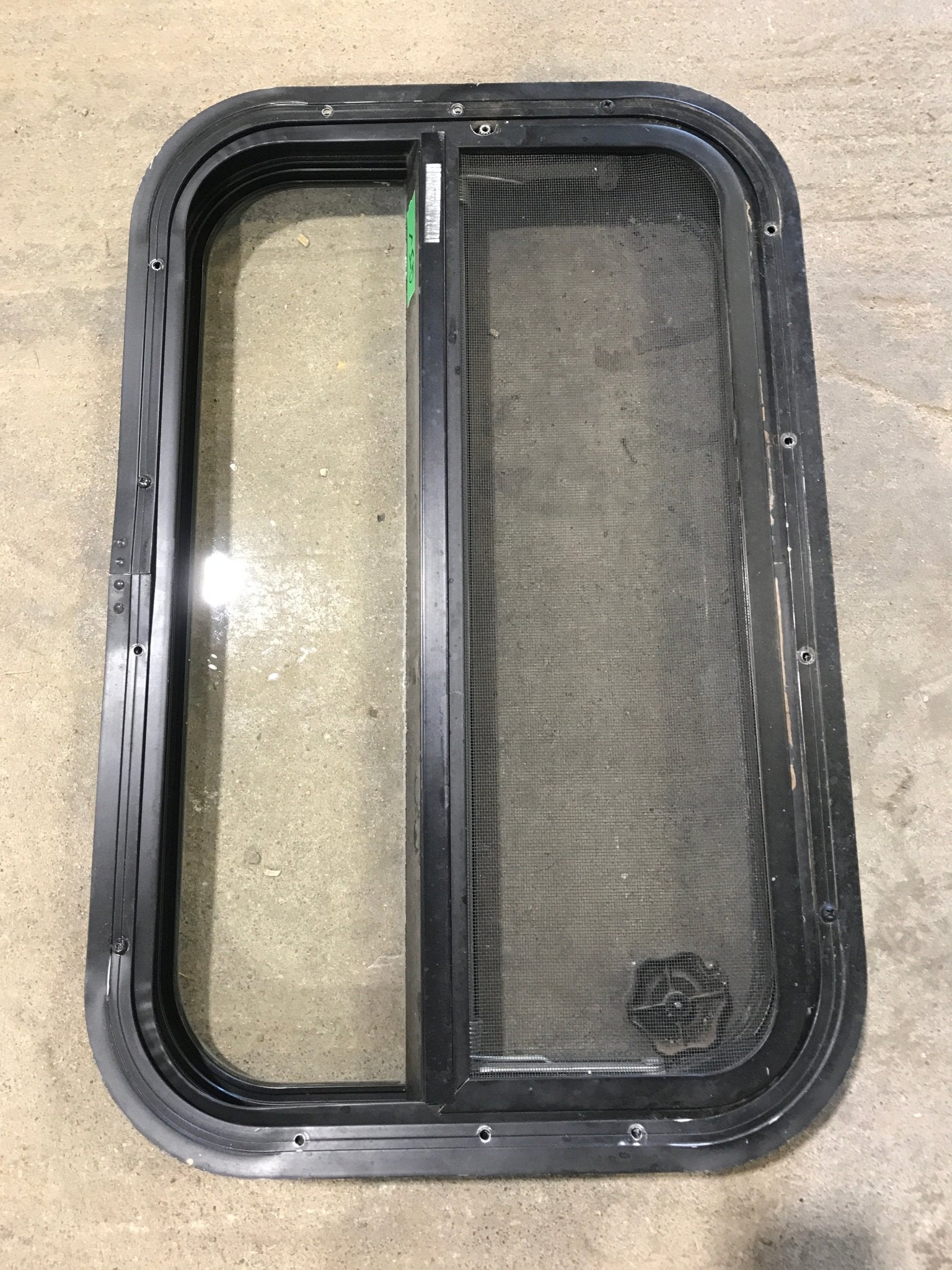 Used Black Radius Opening Window : 23 1/2