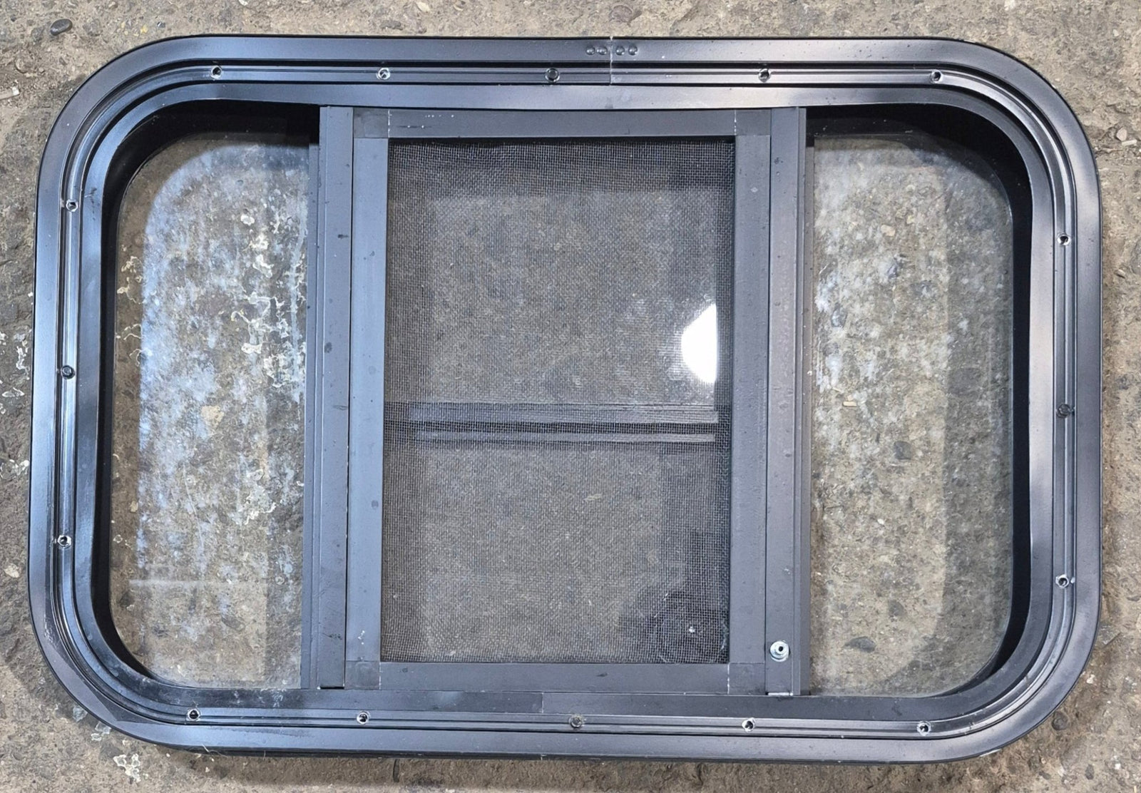 Used Black Radius Opening Window : 23 1/2