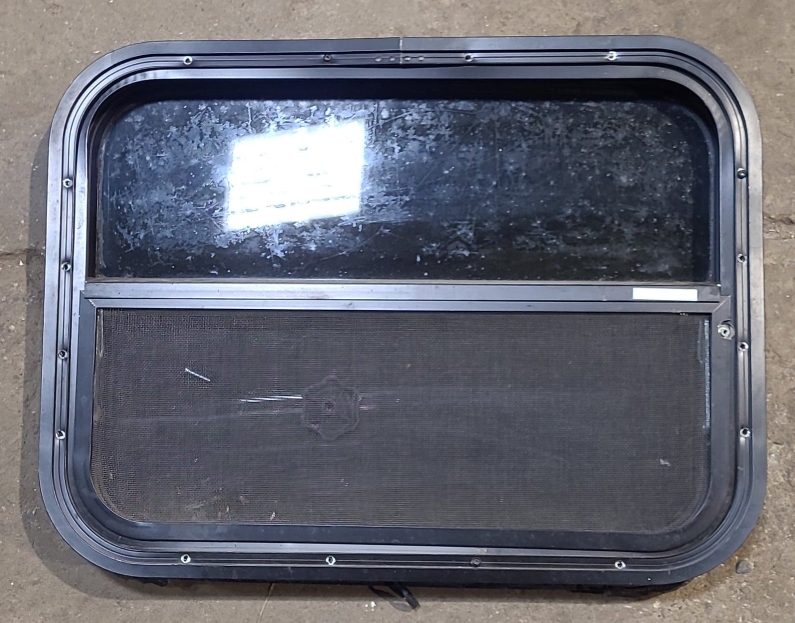 Used Black Radius Opening Window : 23 1/2