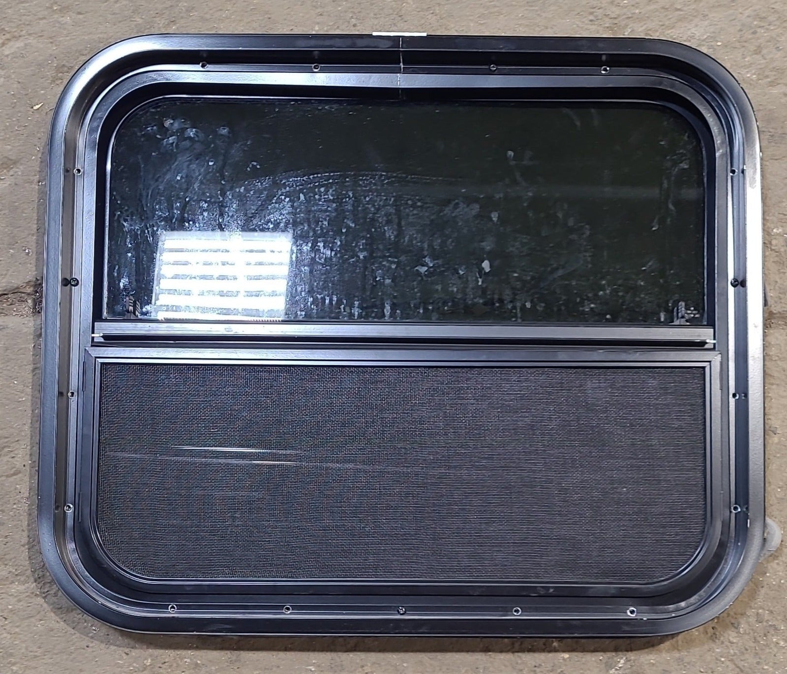 Used Black Radius Opening Window : 23 1/2