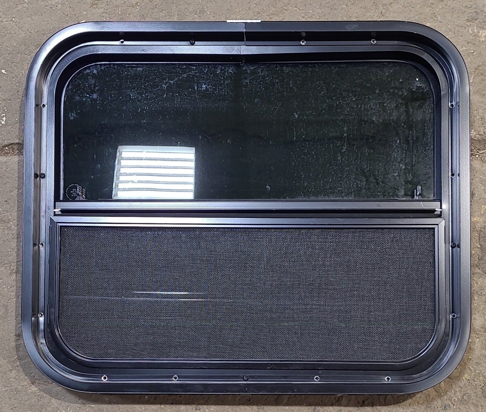 Used Black Radius Opening Window : 23 1/2