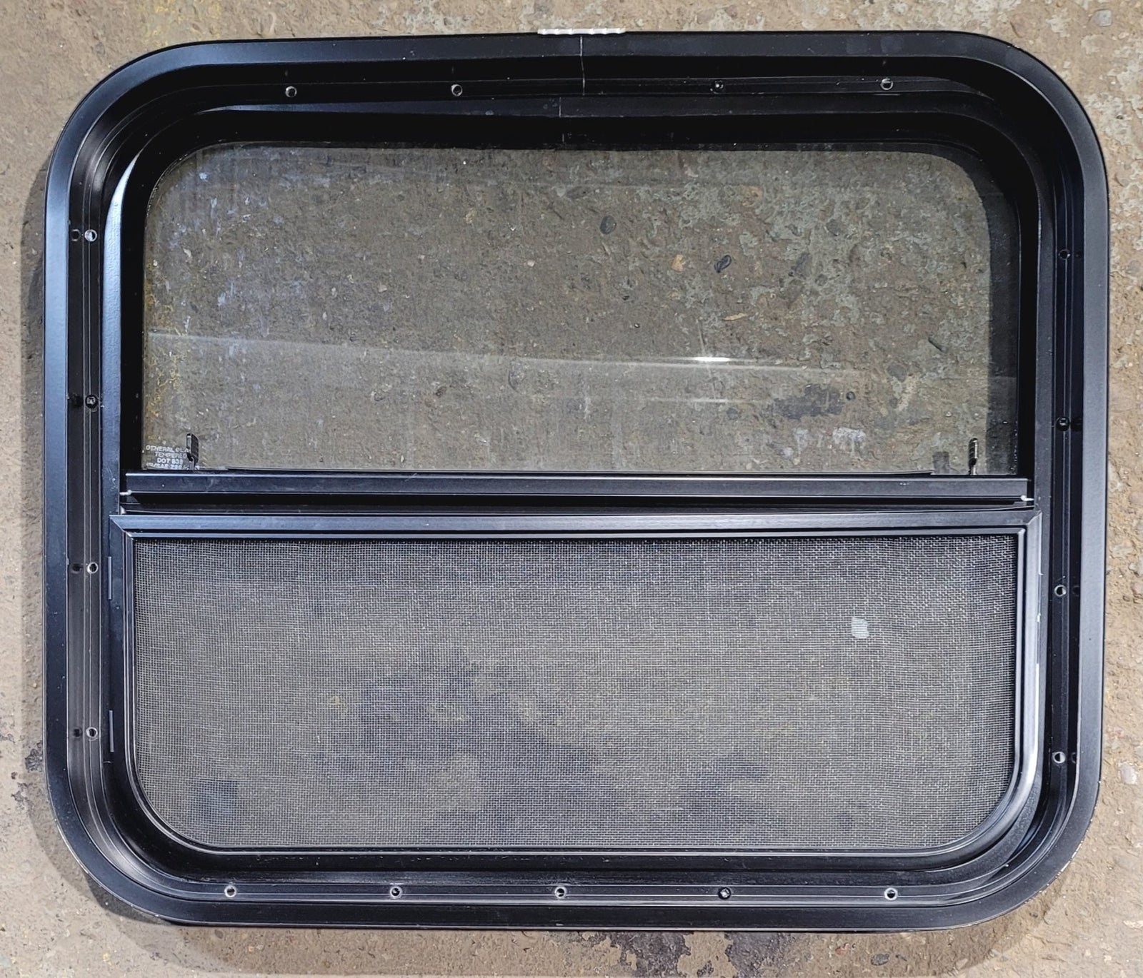 Used Black Radius Opening Window : 23 1/2