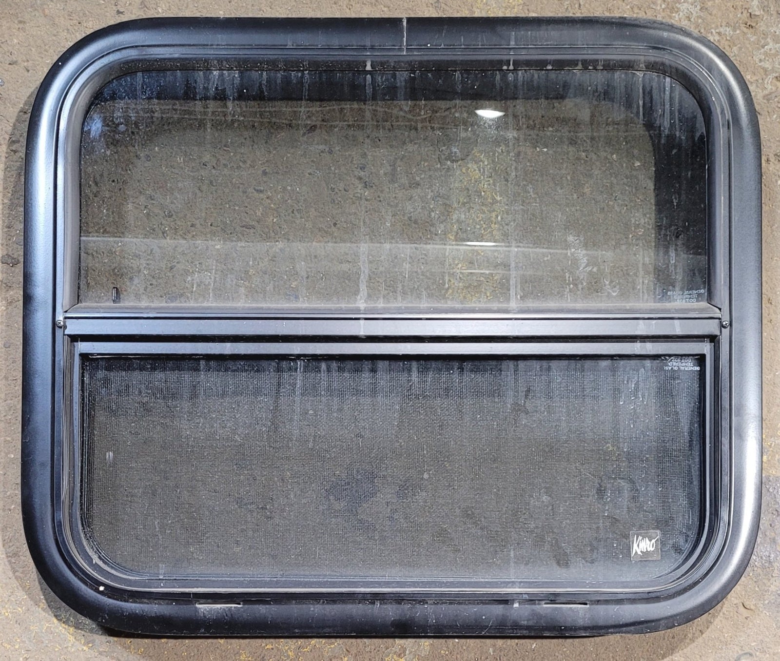 Used Black Radius Opening Window : 23 1/2