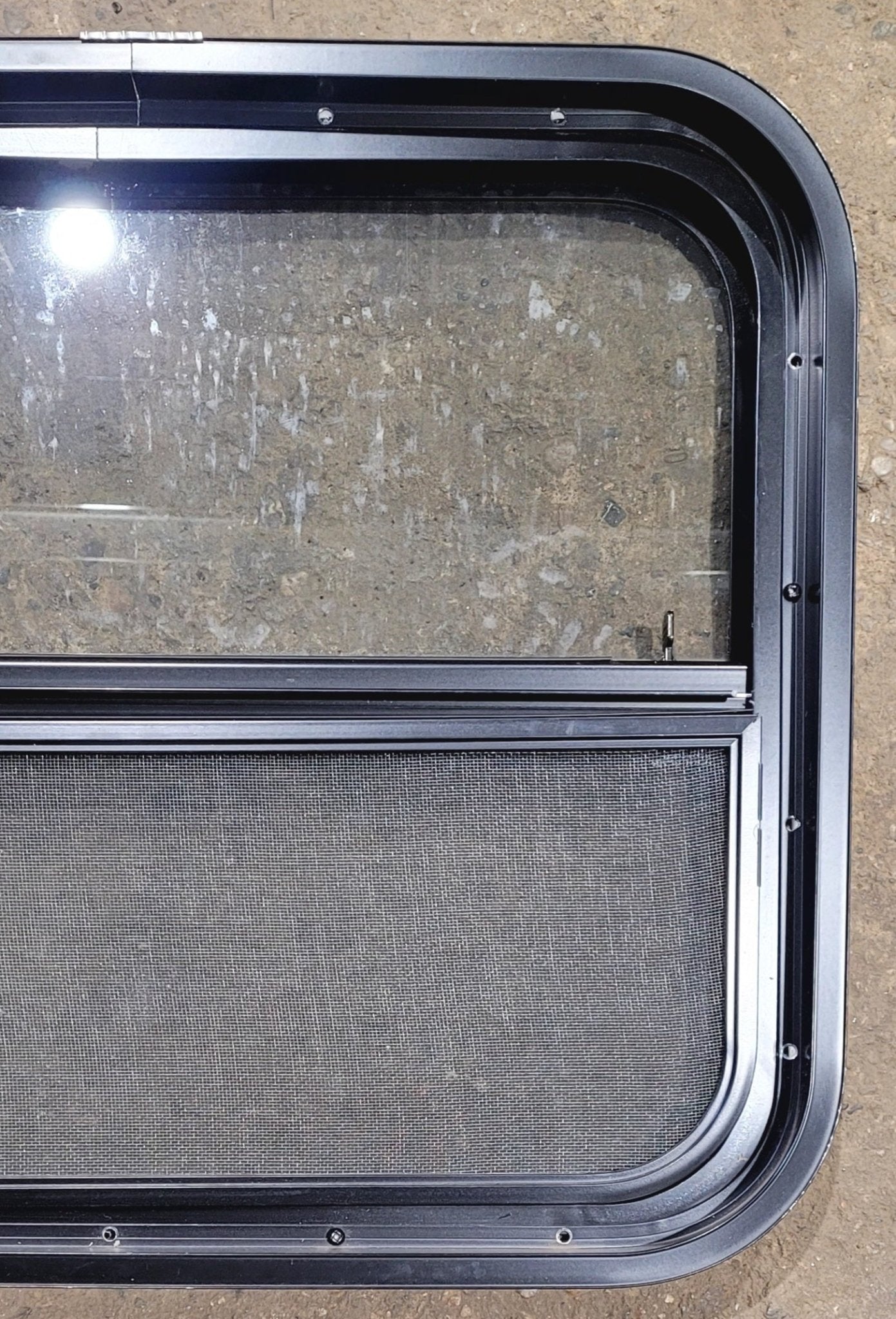 Used Black Radius Opening Window : 23 1/2