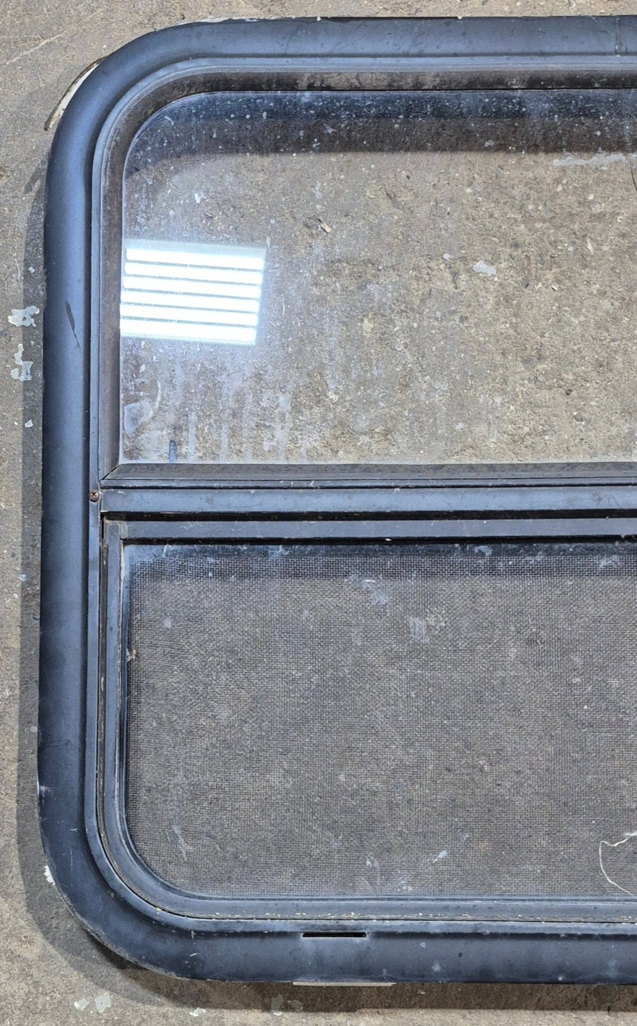 Used Black Radius Opening Window : 23 1/2