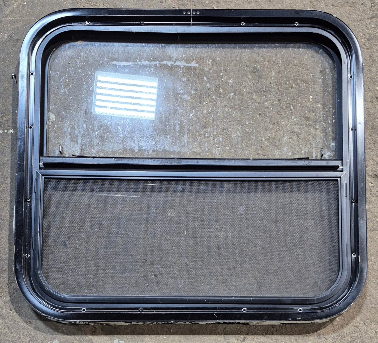 Used Black Radius Opening Window : 23 1/2