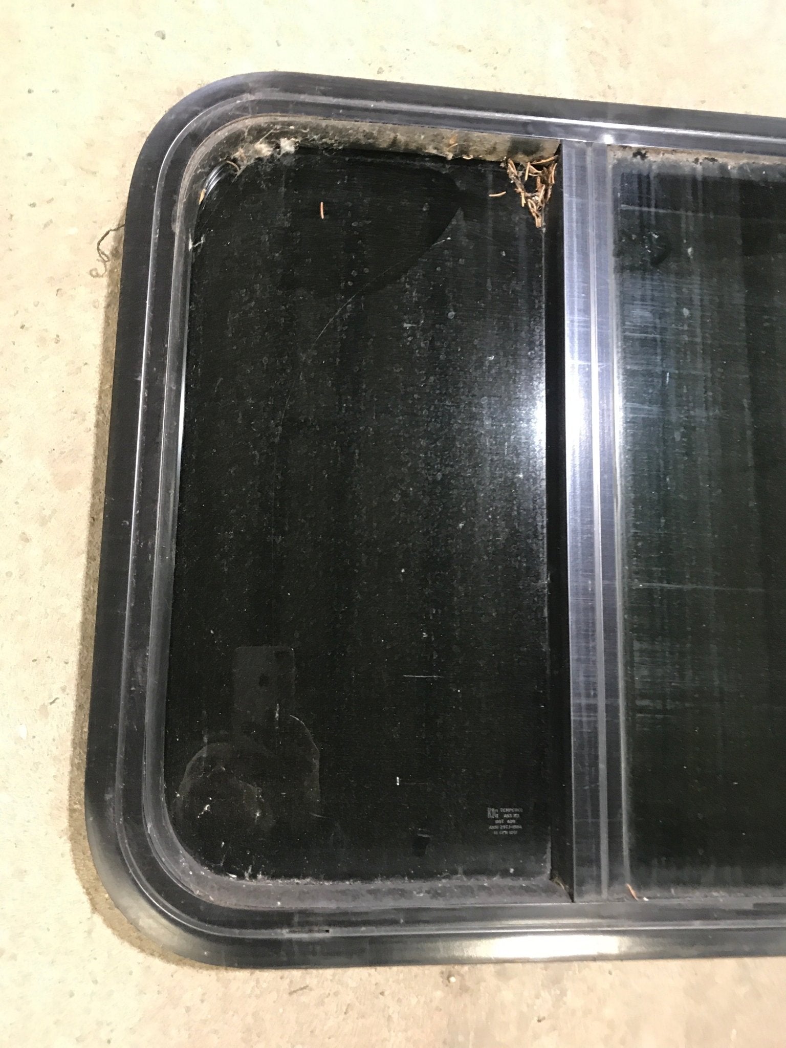 Used Black Radius Opening Window : 23 1/2