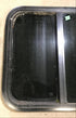 Used Black Radius Opening Window : 23 1/2" W x 21 1/2" H x 1 7/8" D - Young Farts RV Parts