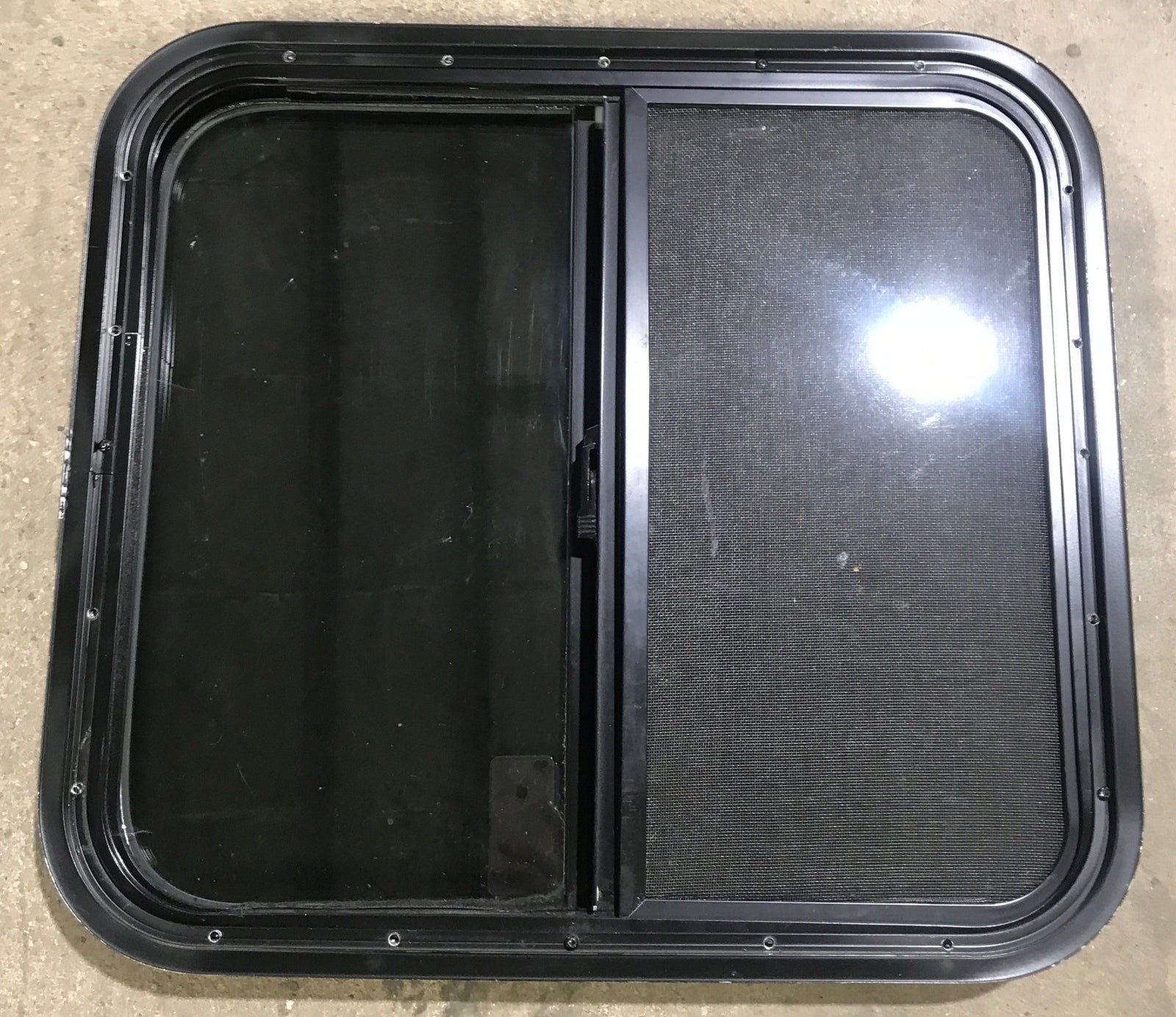 Used Black Radius Opening Window : 23 1/2