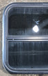 Used Black Radius Opening Window : 23 1/2" W x 21 1/4" H x 1 3/4" - Young Farts RV Parts