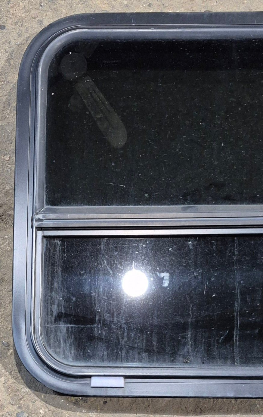 Used Black Radius Opening Window : 23 1/2