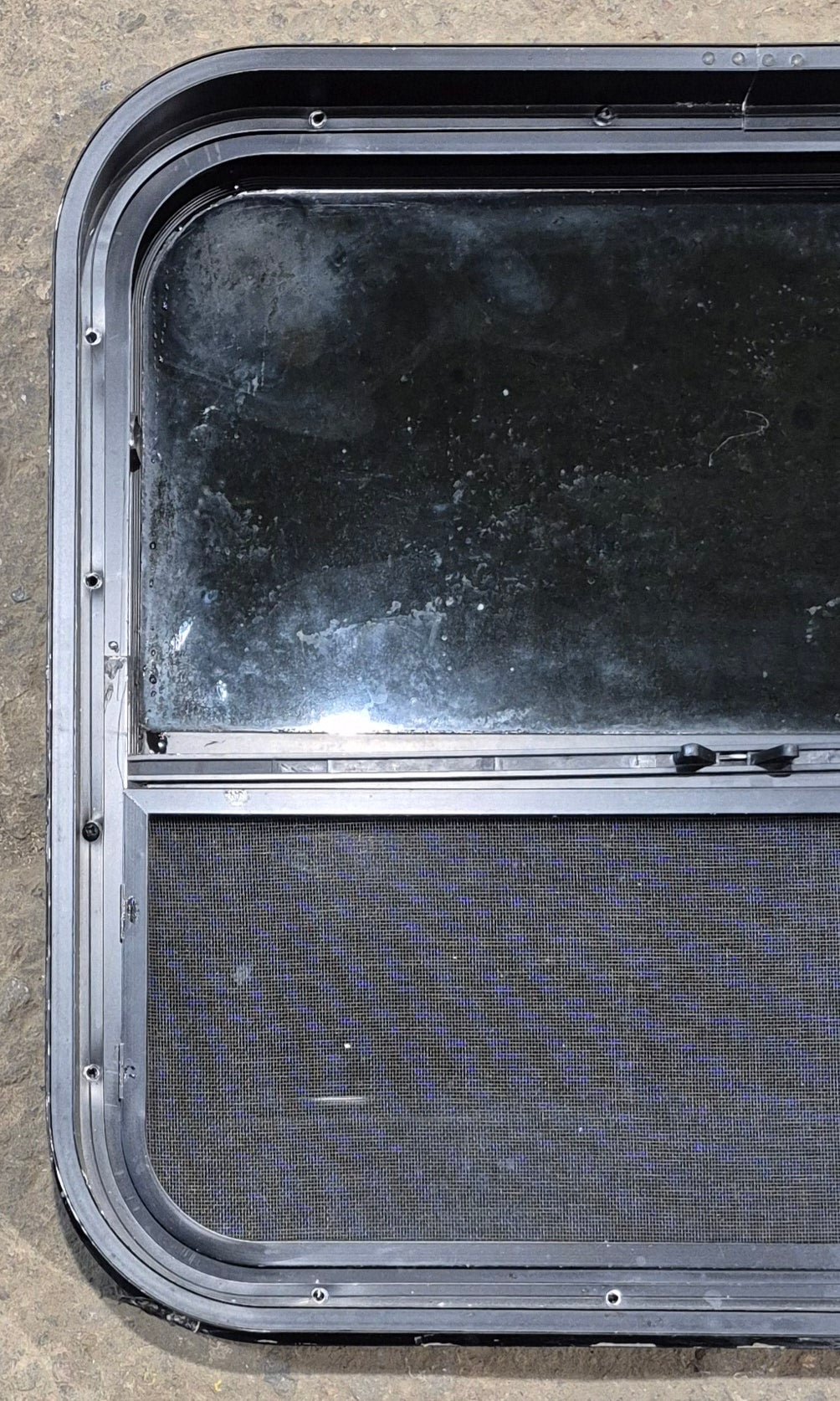 Used Black Radius Opening Window : 23 1/2
