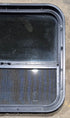 Used Black Radius Opening Window : 23 1/2" W x 21 1/4" H x 2" - Young Farts RV Parts