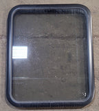 Used Black Radius Non Opening Window : 23 1/2