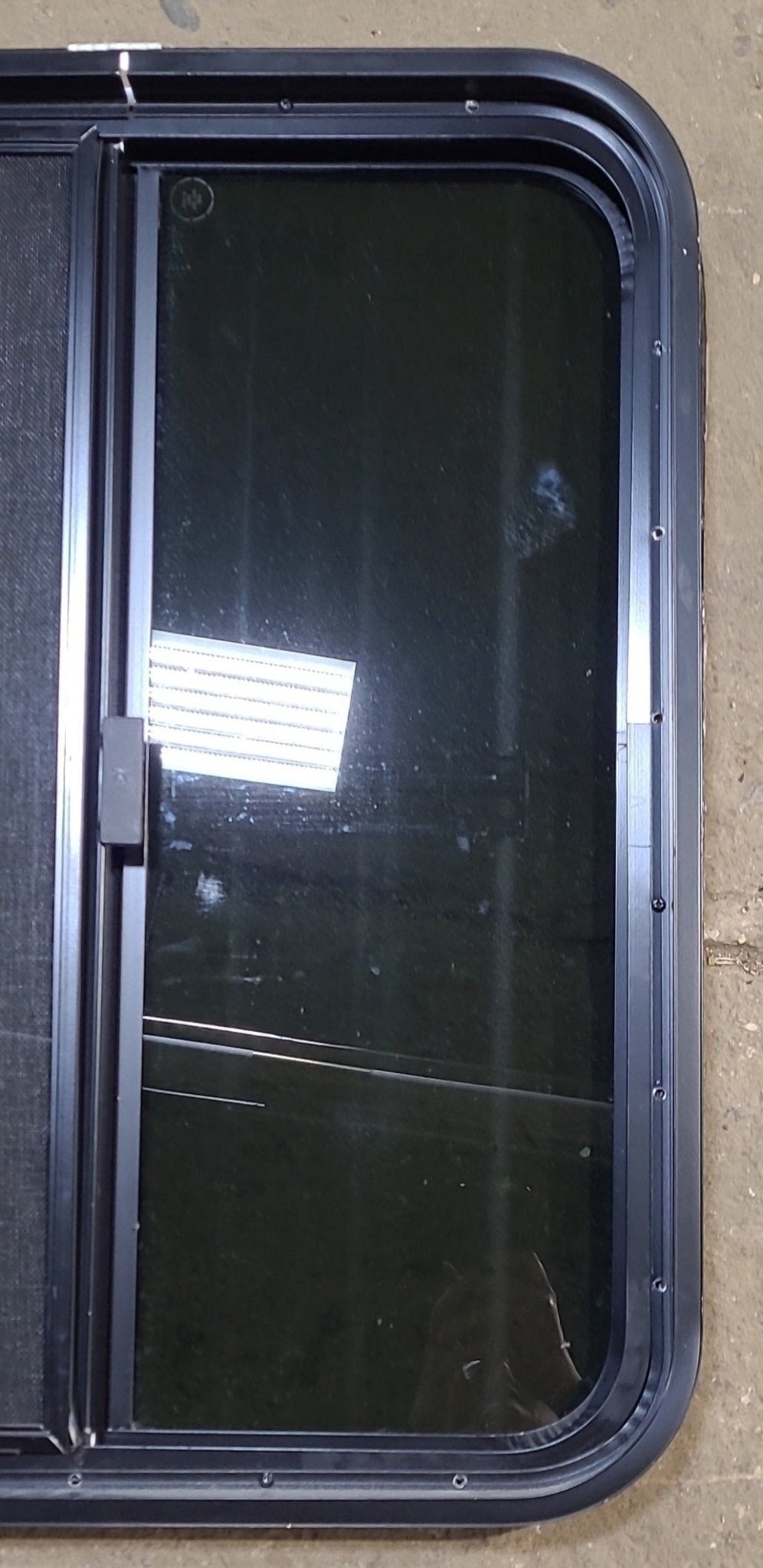 Used Black Radius Opening Window : 23 1/2