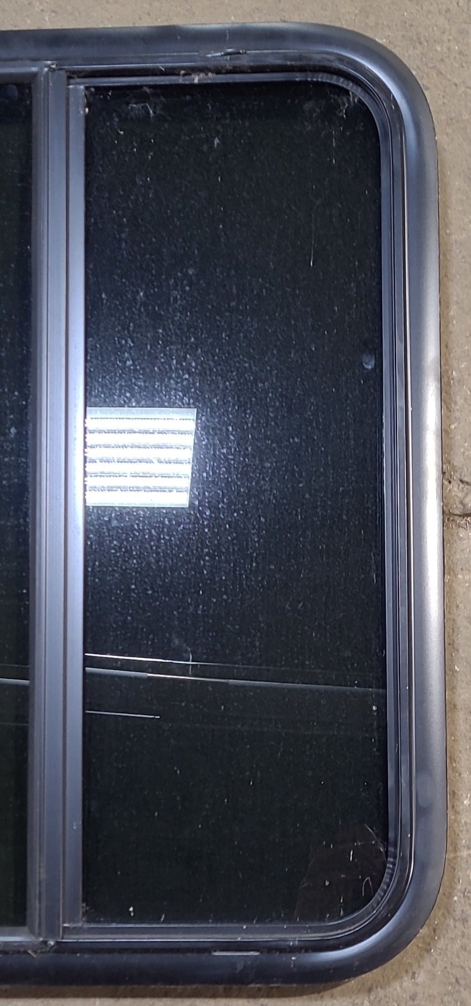 Used Black Radius Opening Window : 23 1/2