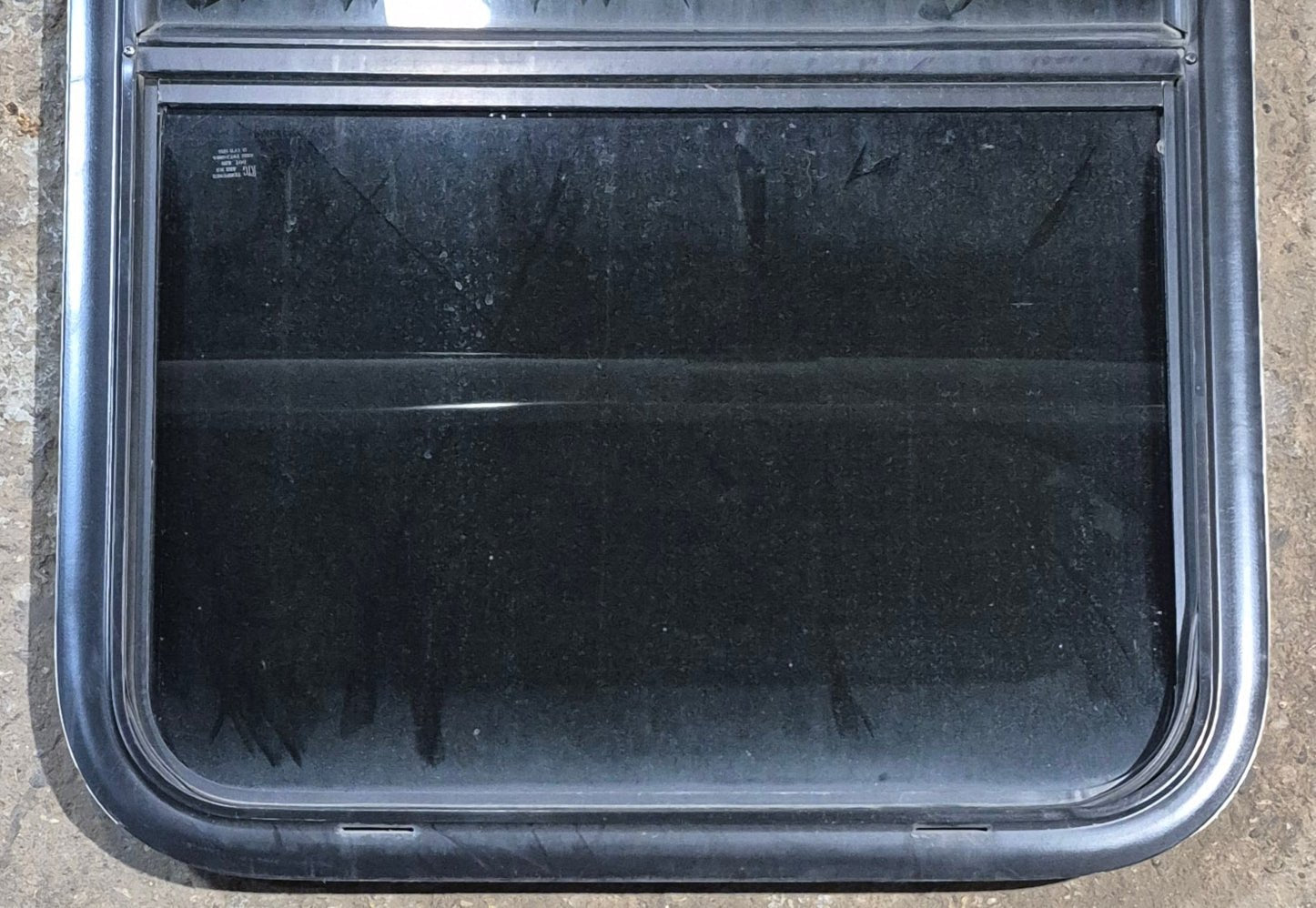 Used Black Radius Opening Window : 23 1/2