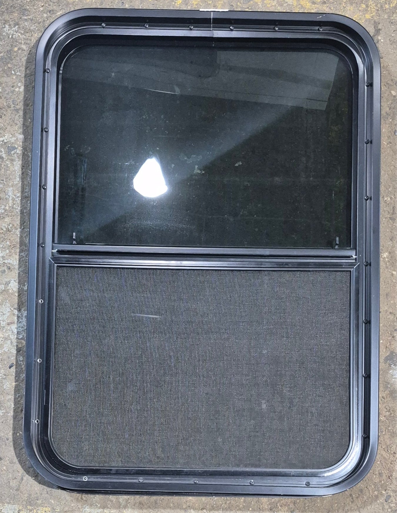 Used Black Radius Opening Window : 23 1/2