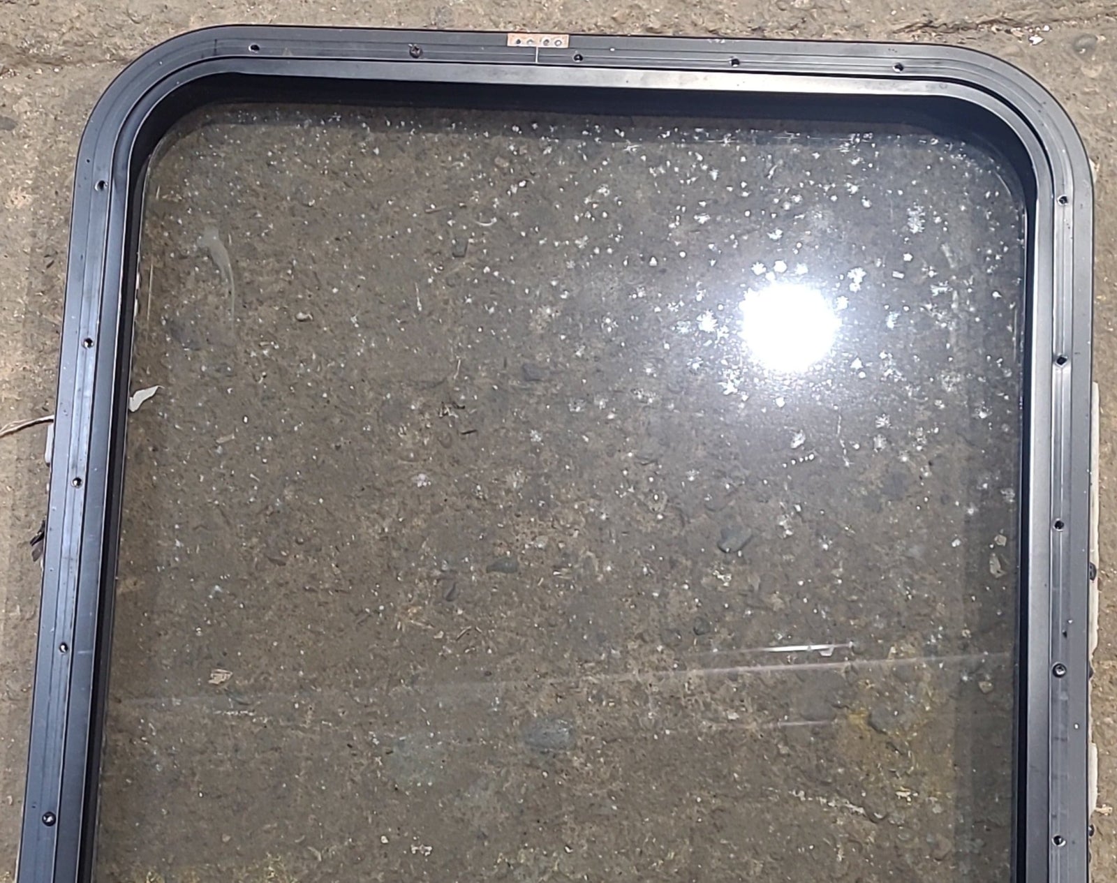 Used Black Radius Opening Window : 23 1/2