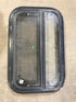 Used Black Radius Opening Window : 23 1/4" W X 14 1/2" H X 2" D - Young Farts RV Parts
