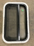 Used Black Radius Opening Window : 23 1/4" W X 14 1/2" H X 2" D - Young Farts RV Parts