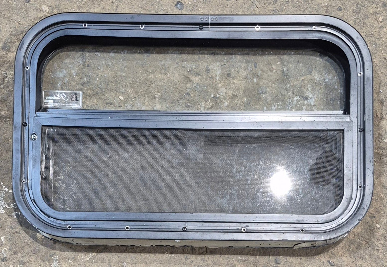 Used Black Radius Opening Window : 23 1/4