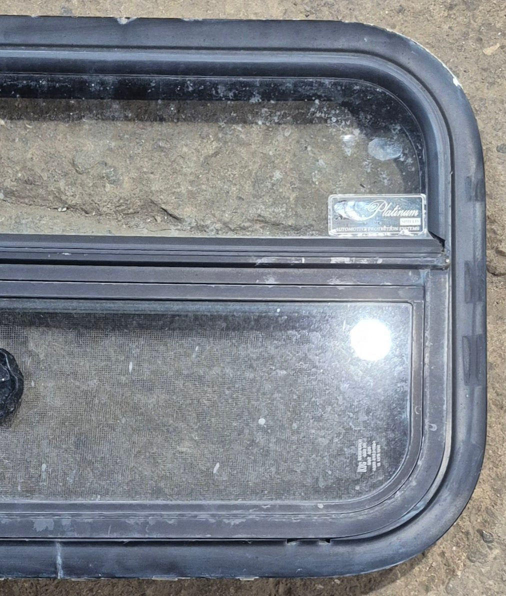Used Black Radius Opening Window : 23 1/4