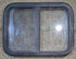 Used Black Radius Opening Window : 23 1/4" W x 17 1/4" H x 1 3/4" - Young Farts RV Parts