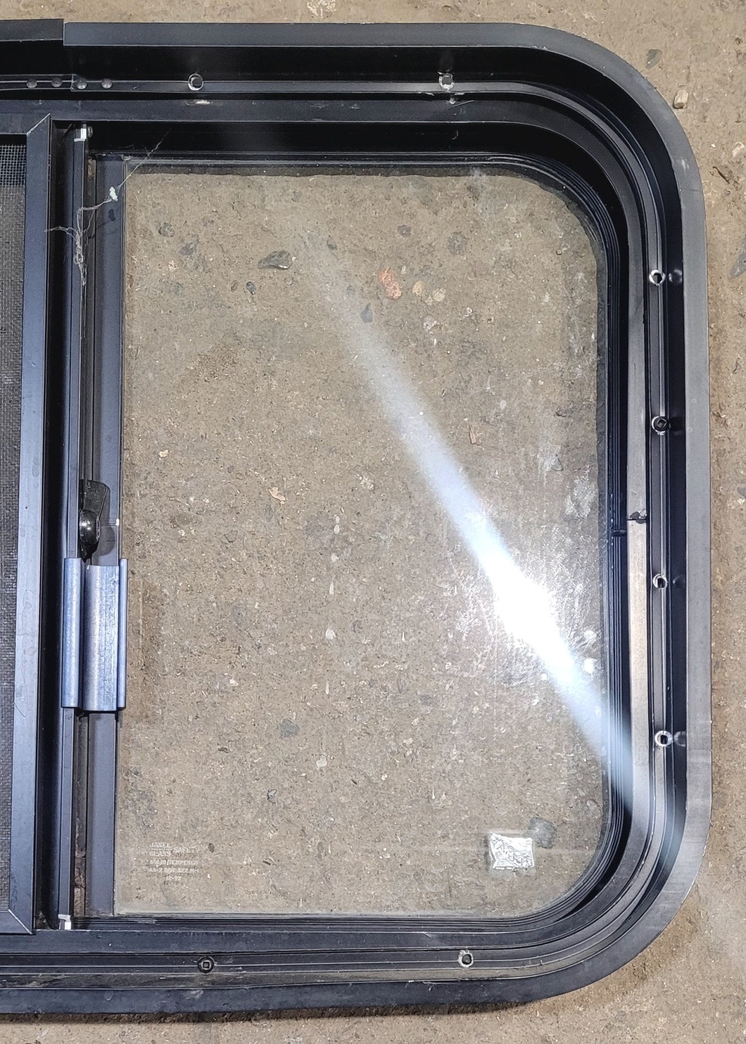 Used Black Radius Opening Window : 23 1/4