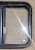 Used Black Radius Opening Window : 23 1/4" W x 17 3/4" H x 1 3/4" - Young Farts RV Parts