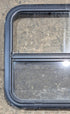 Used Black Radius Opening Window : 23 1/4" W x 21 1/4" H x 1 1/2" - Young Farts RV Parts