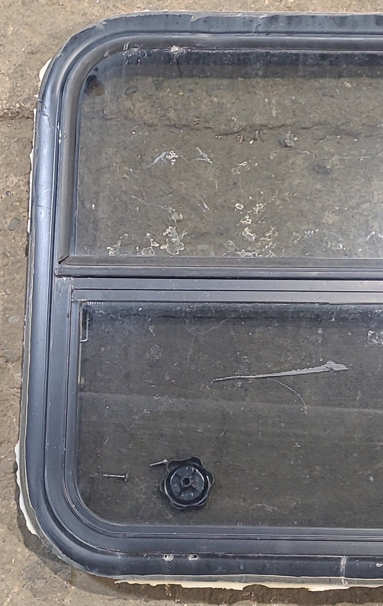 Used Black Radius Opening Window : 23 1/4