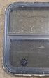 Used Black Radius Opening Window : 23 1/4" W x 21 1/4" H x 1 1/4" D - Young Farts RV Parts