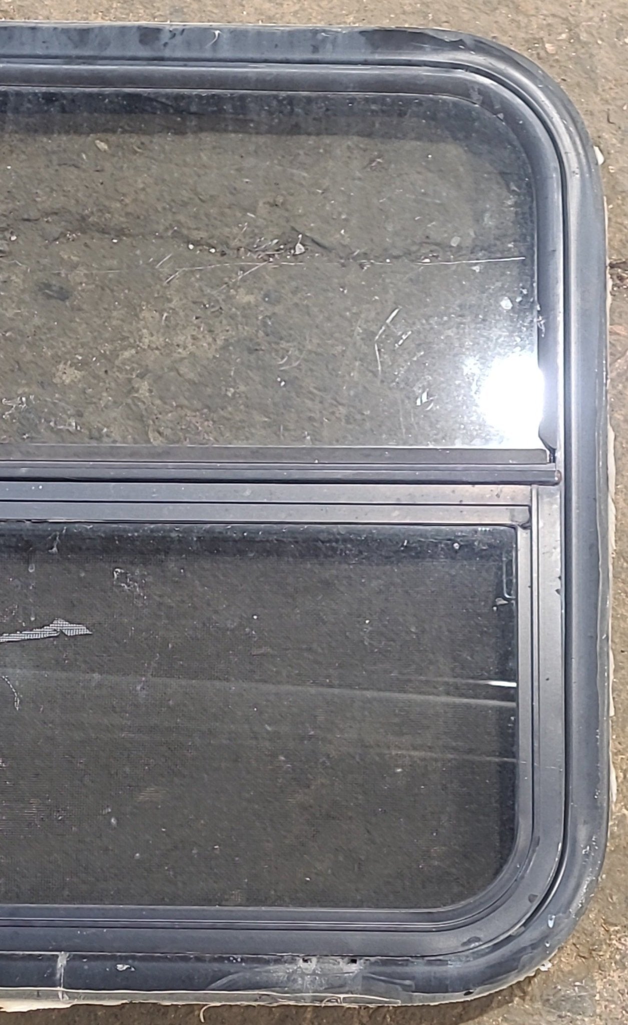 Used Black Radius Opening Window : 23 1/4