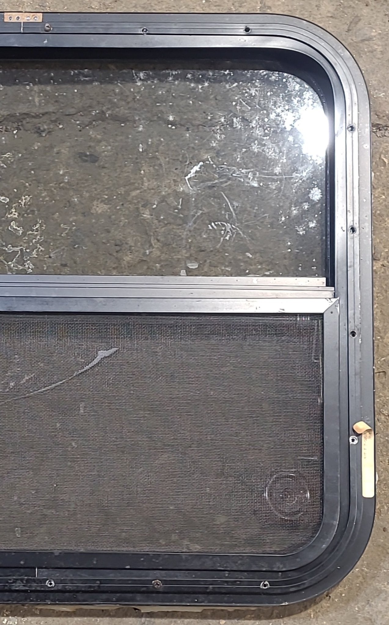 Used Black Radius Opening Window : 23 1/4