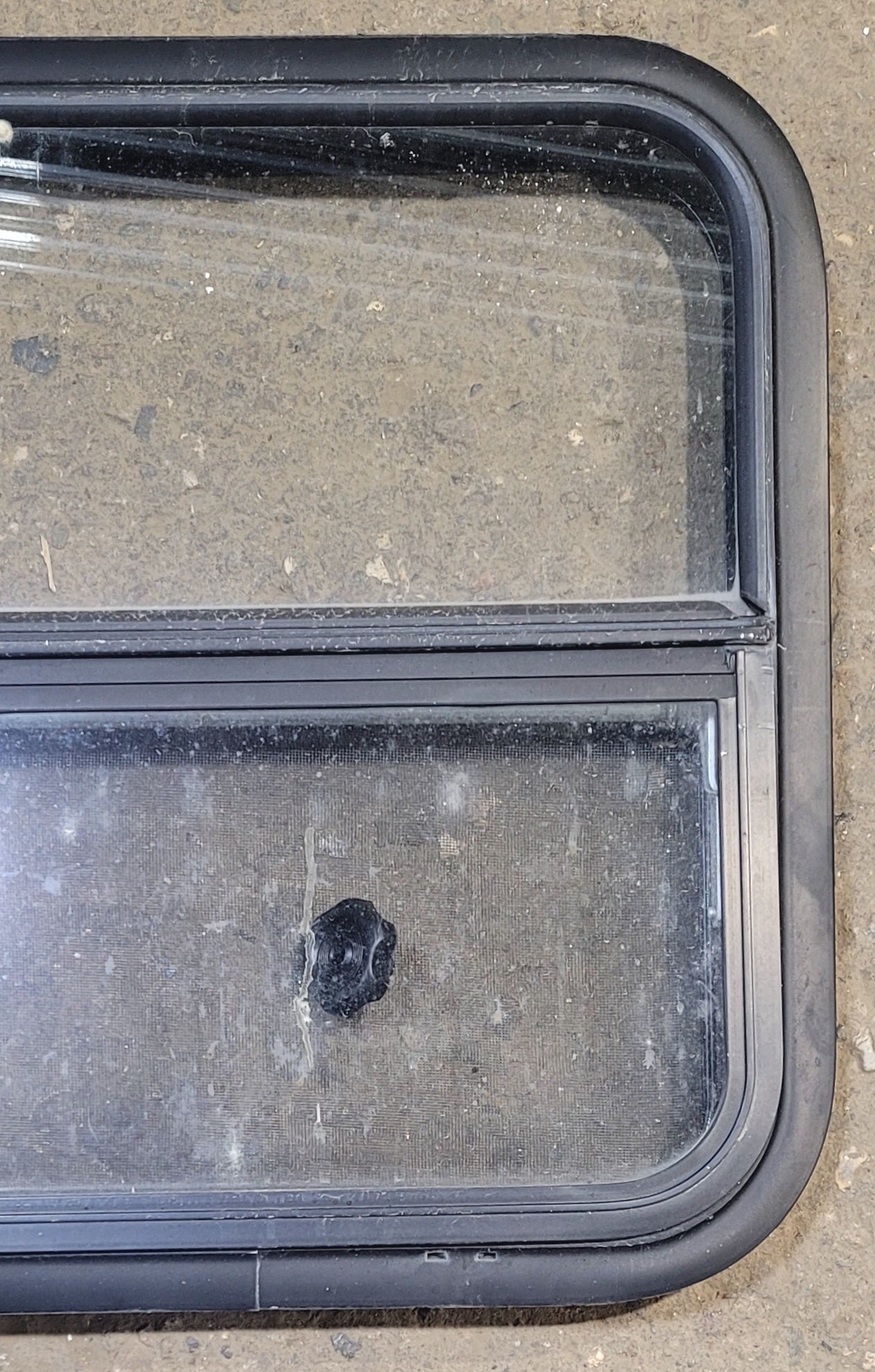 Used Black Radius Opening Window : 23 1/4