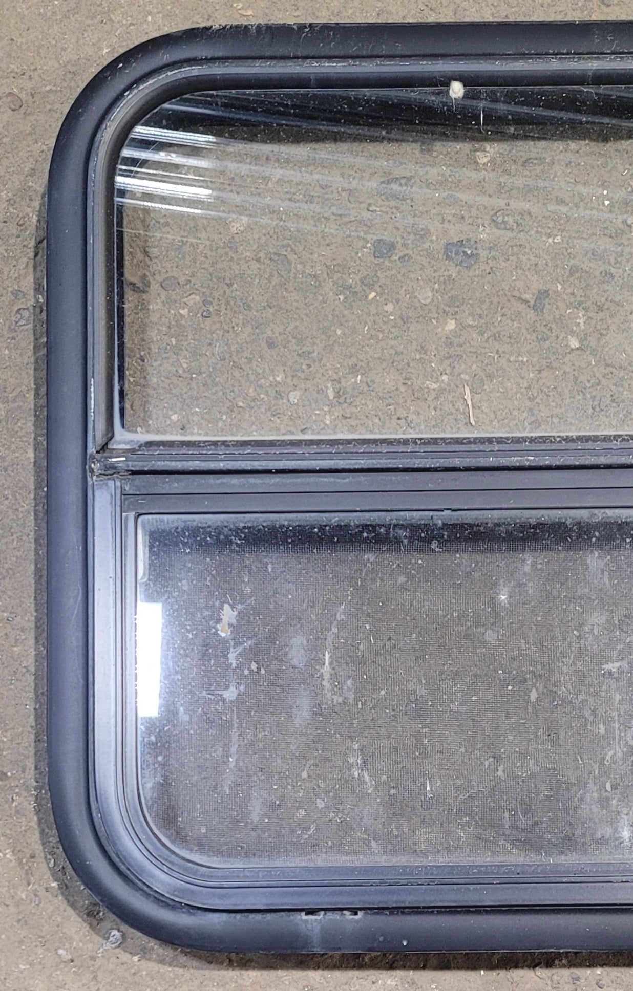 Used Black Radius Opening Window : 23 1/4