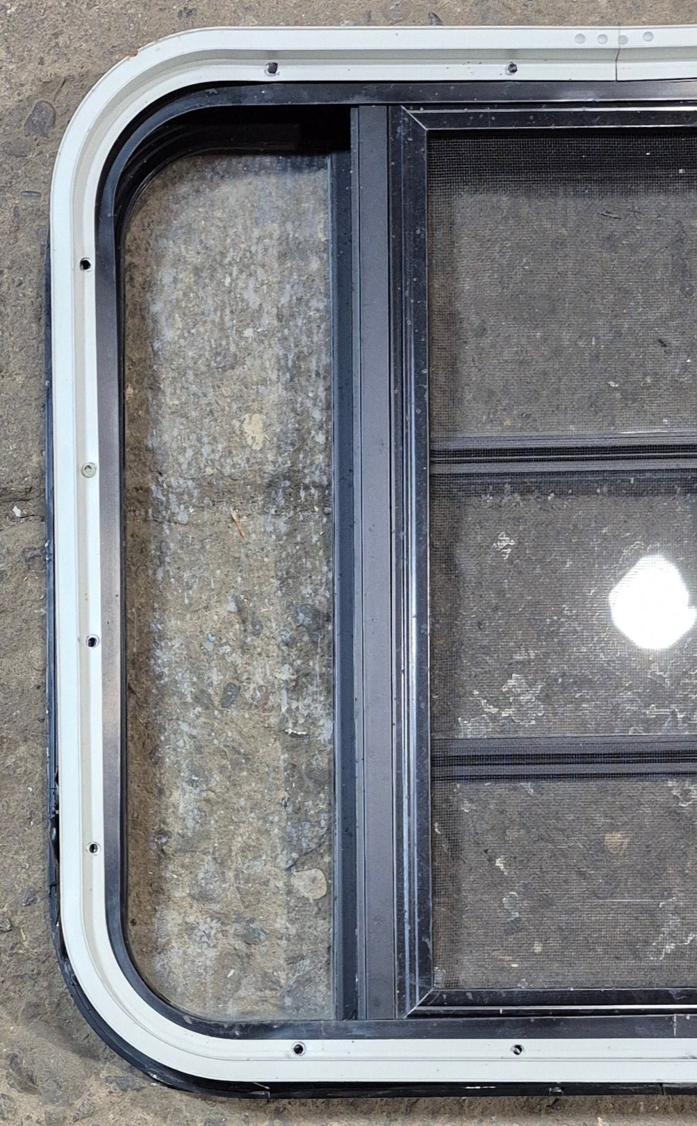 Used Black Radius Opening Window : 23 1/4