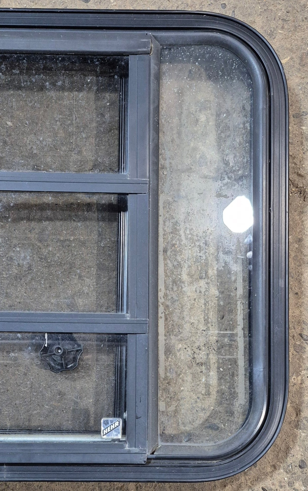 Used Black Radius Opening Window : 23 1/4