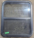 Used Black Radius Opening Window : 23 1/4" W x 28 1/4" H x 1 3/4" D - Young Farts RV Parts