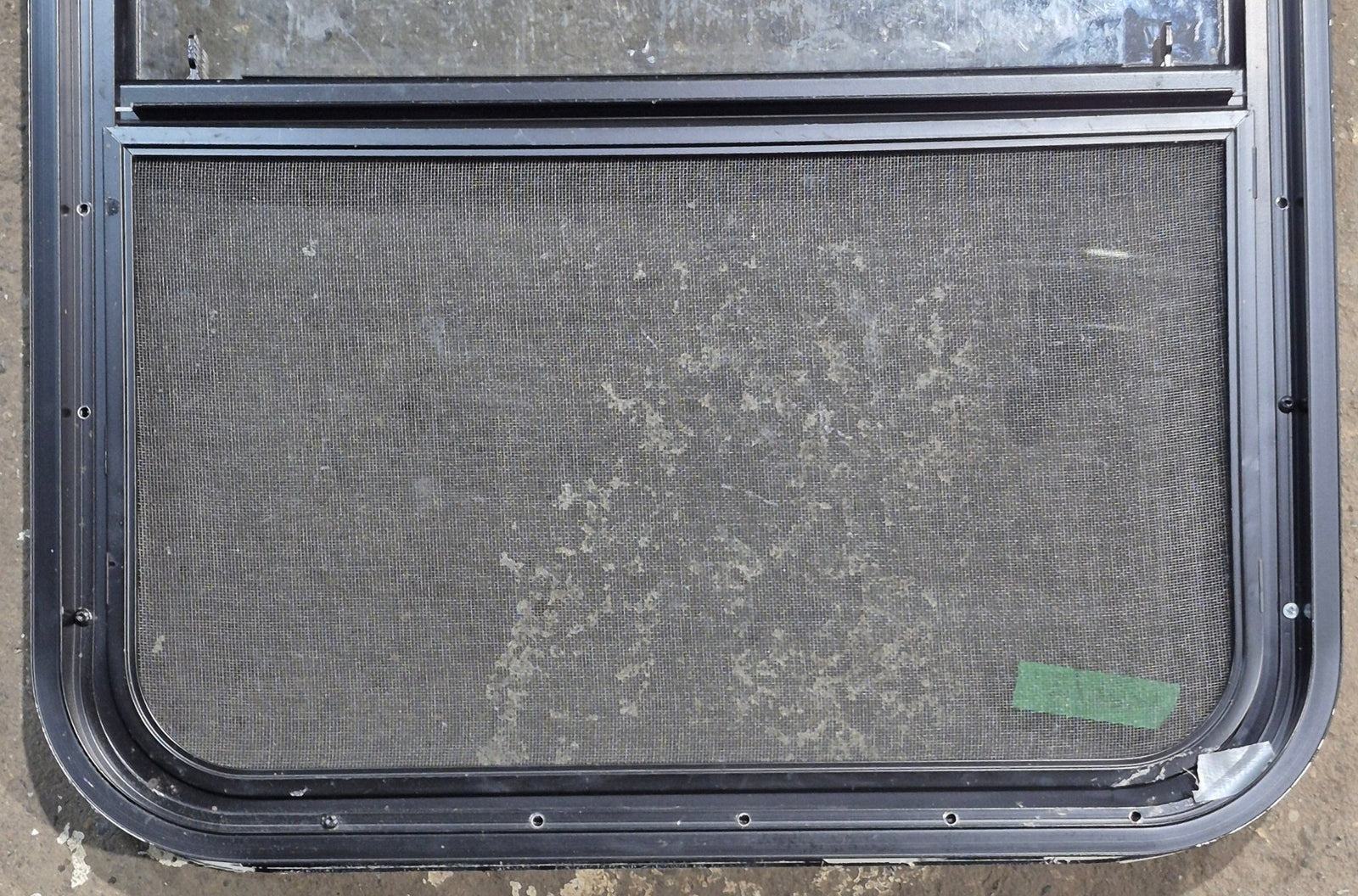 Used Black Radius Opening Window : 23 1/4