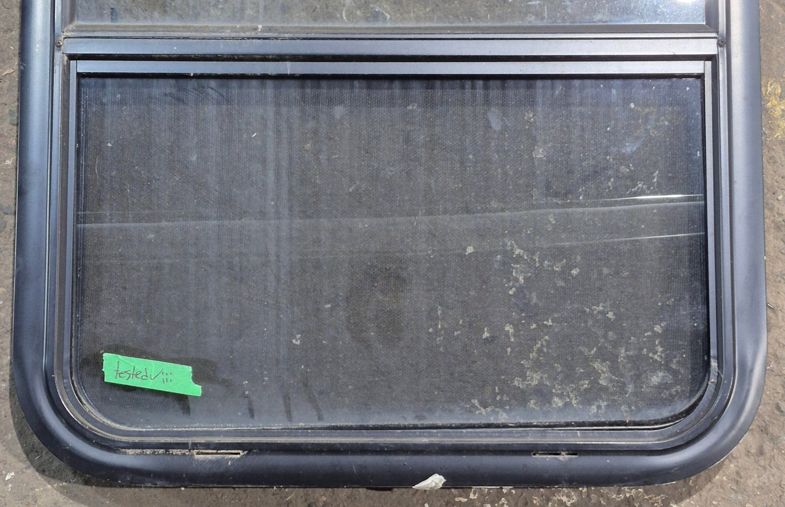 Used Black Radius Opening Window : 23 1/4