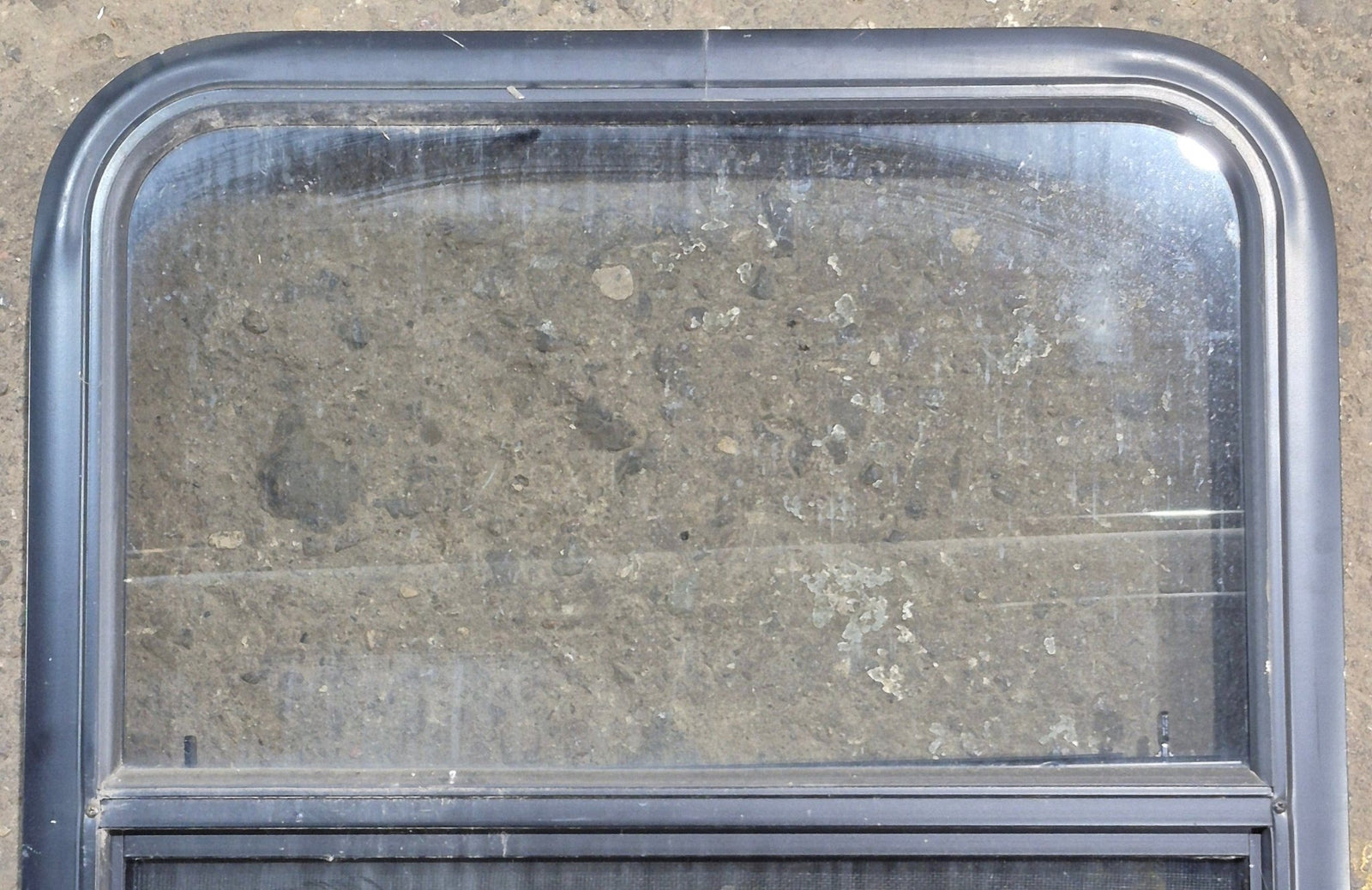 Used Black Radius Opening Window : 23 1/4