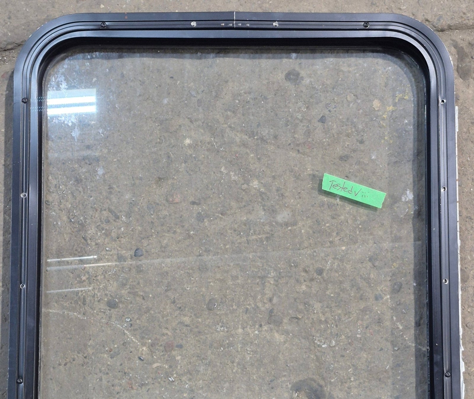 Used Black Radius Opening Window : 23 1/4